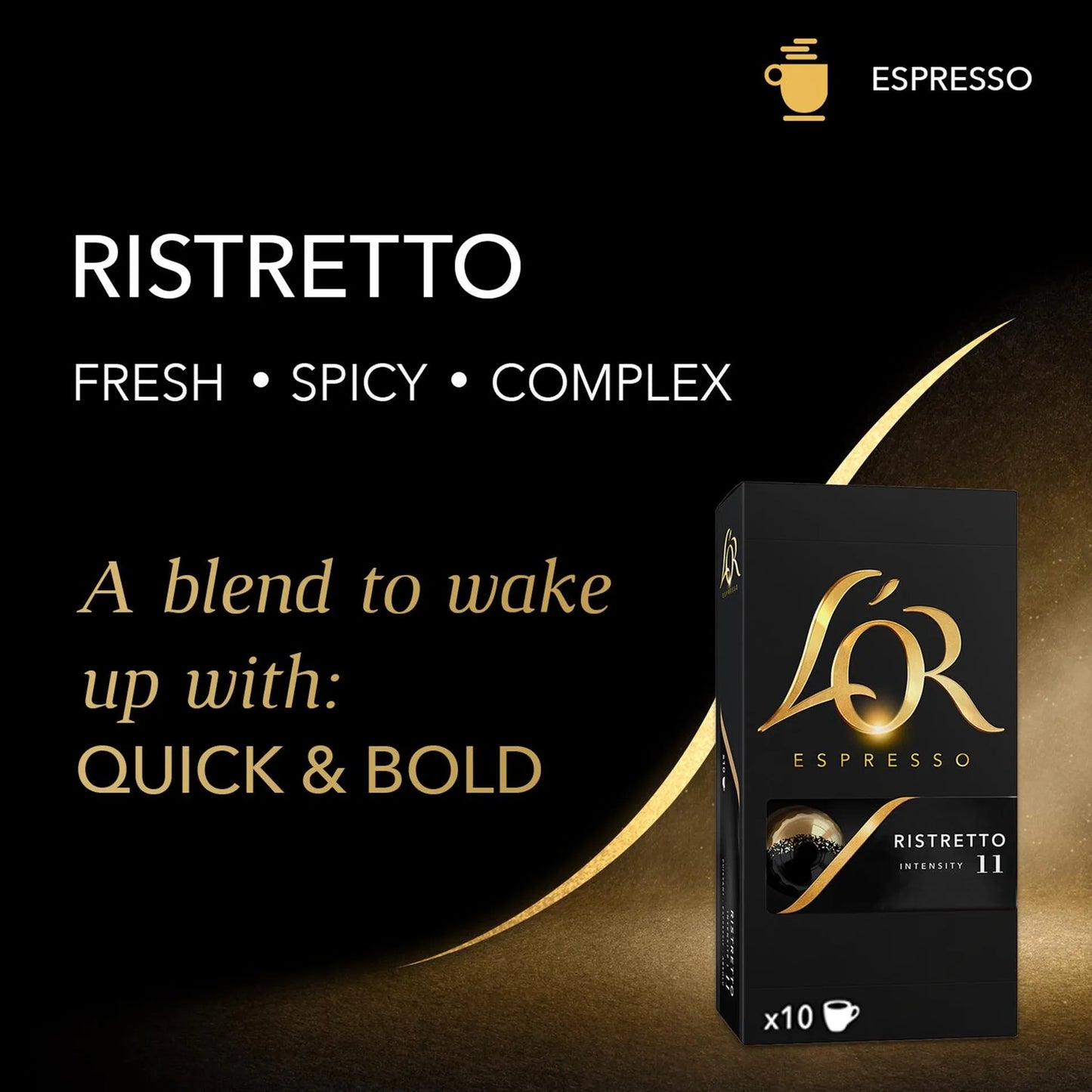 L'OR Espresso Ristretto Capsules - Intensity 11 10 coffee capsules