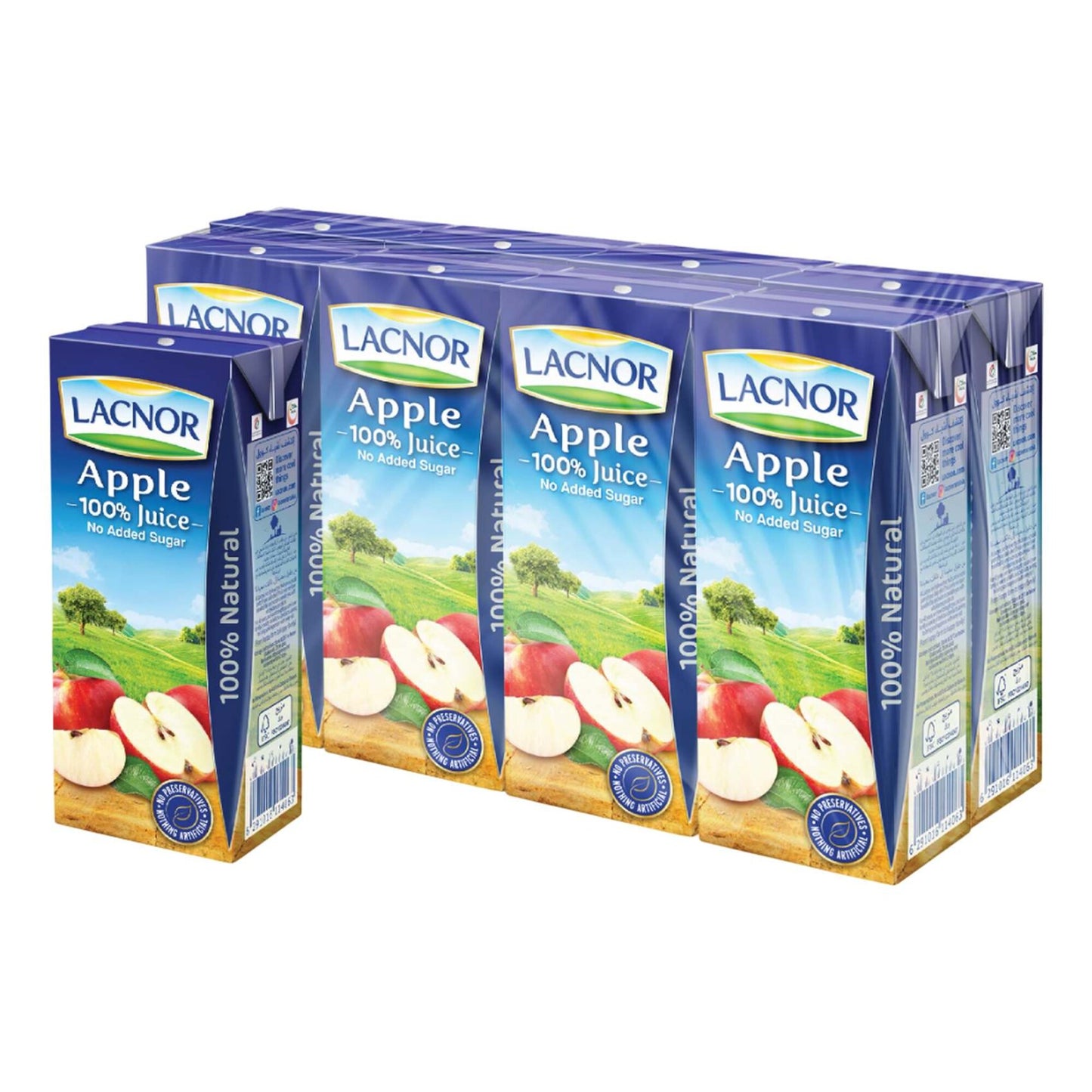Lacnor Essentials Long Life Apple Juice 8x180 ml