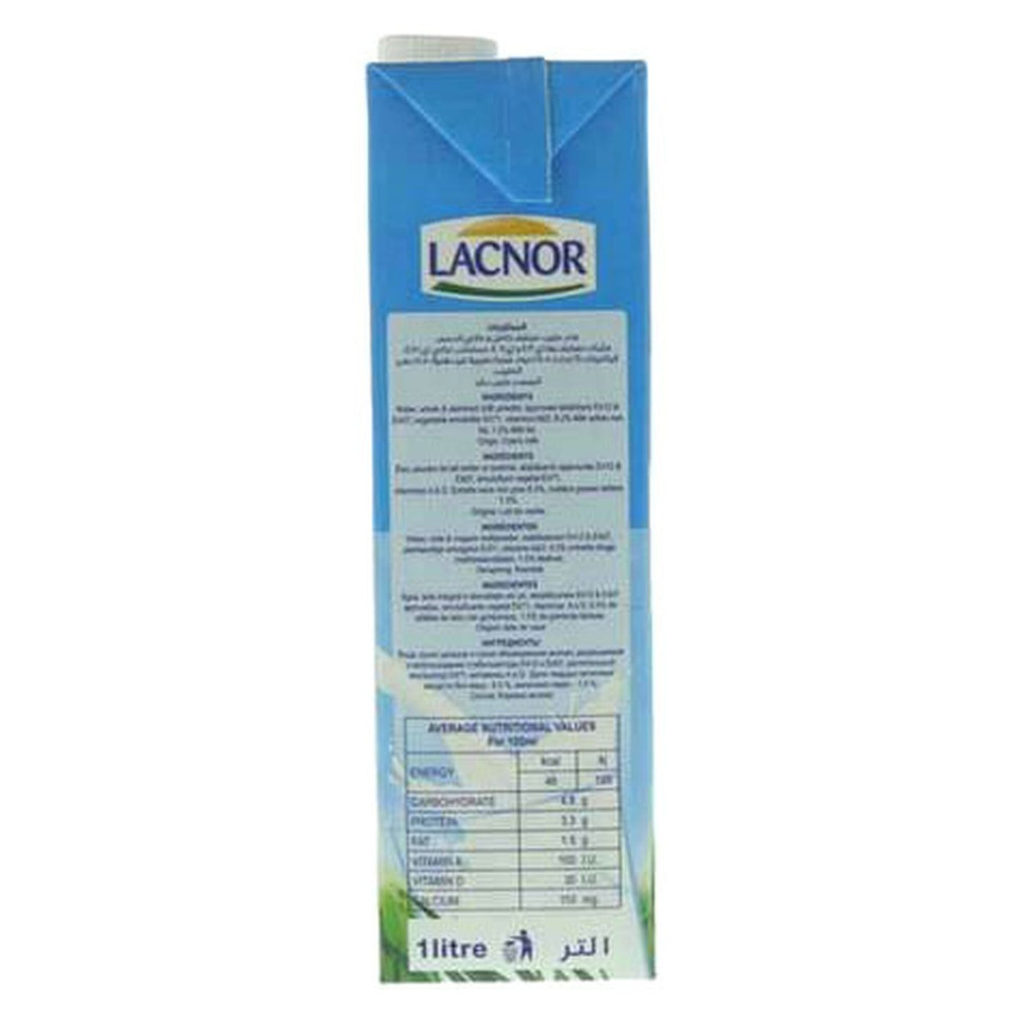 Lacnor Long Life Low Fat Milk 4x1L