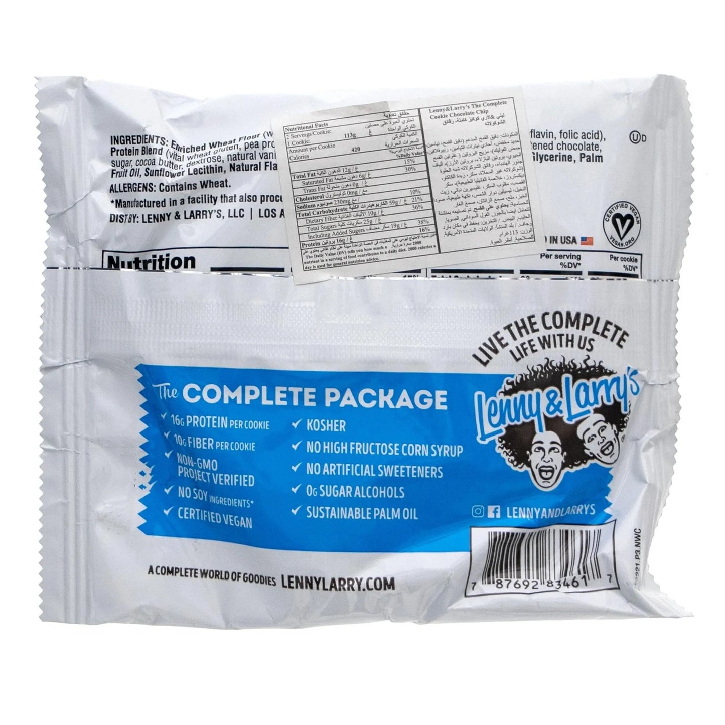 Lenny and Larrys The Complete Cookie Chocolate Chip 113 gr