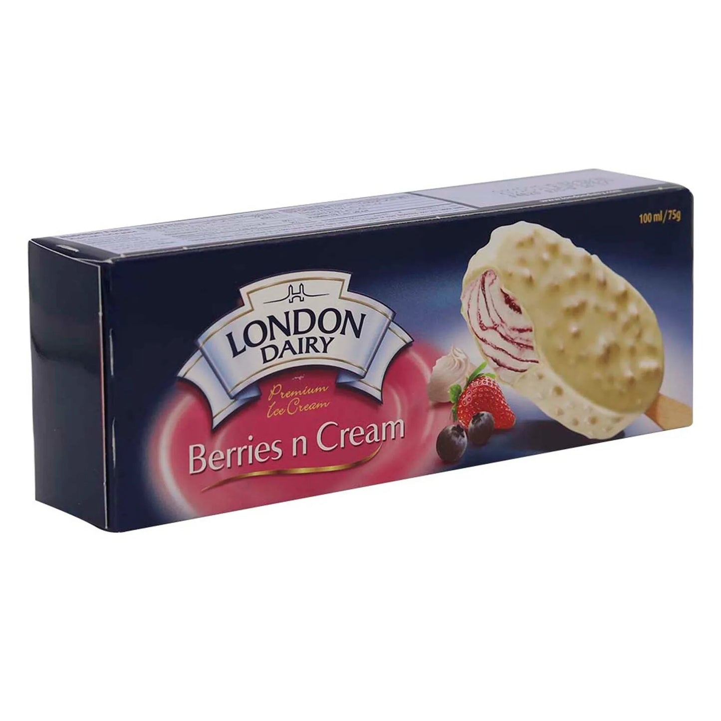 London Dairy Berries and Cream Ice Cream Stick 100 ml
