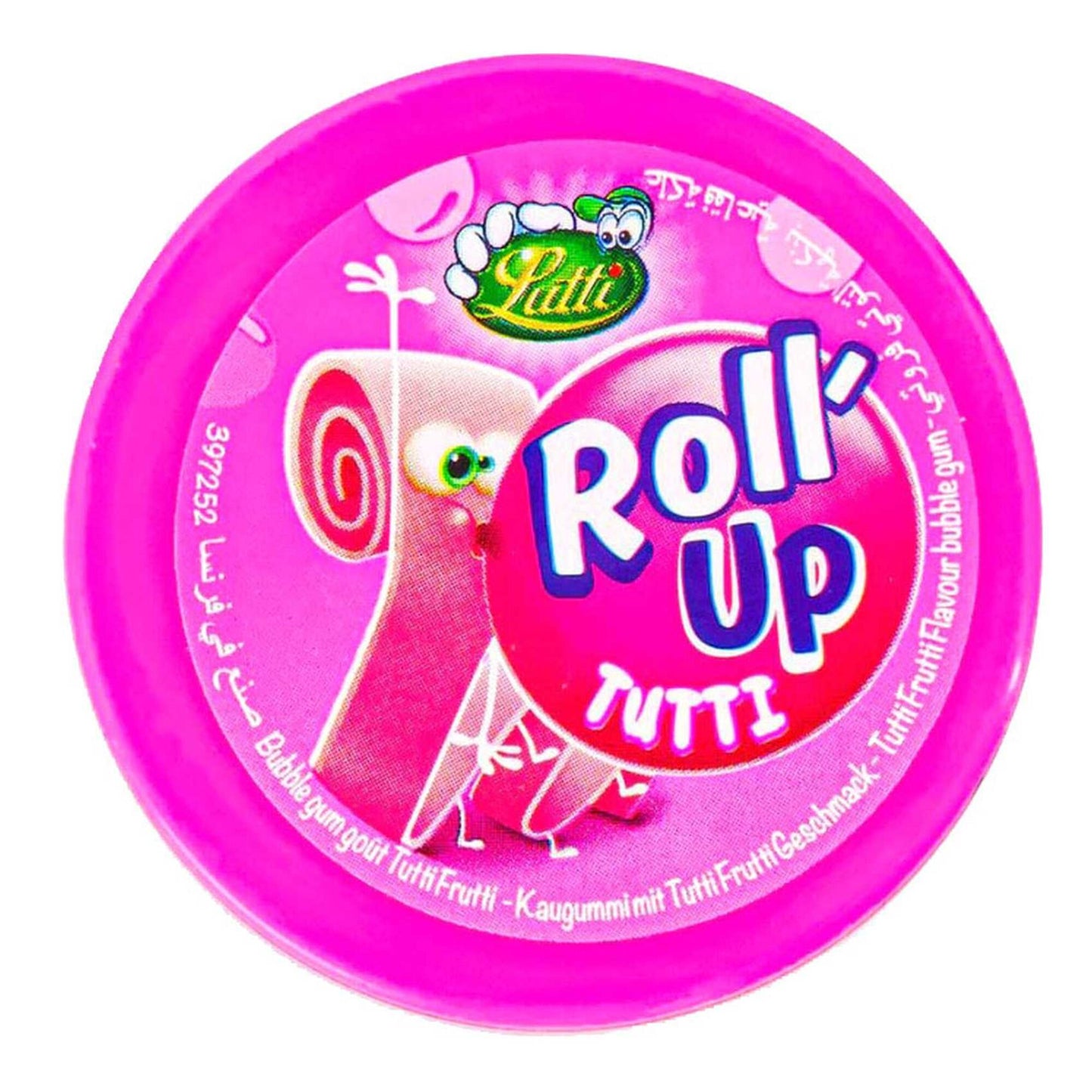 Lutti Rollup Bubblegum Tutti Frutti Flavor 29 gr