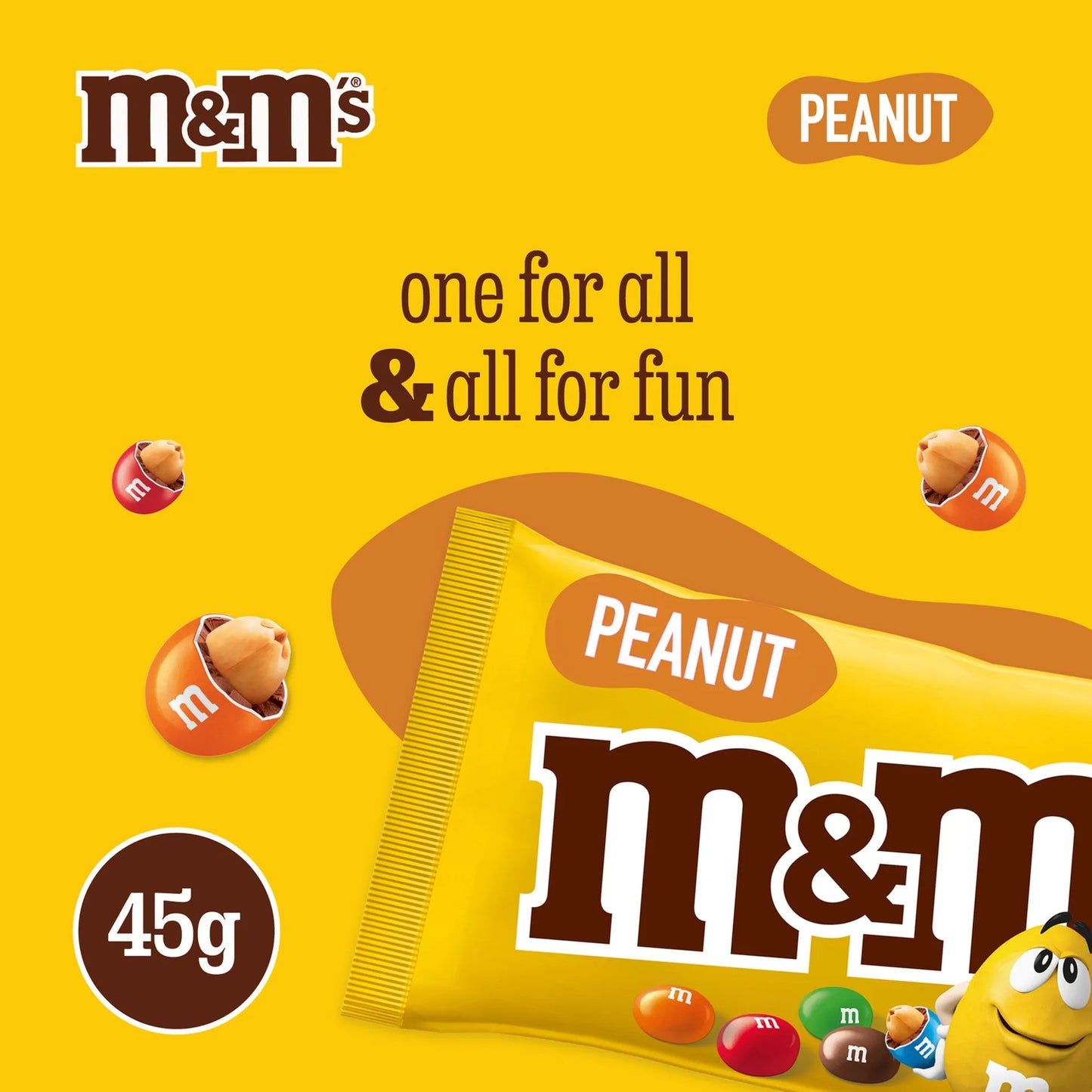 M&M's Peanut Chocolate Candies 45 gr