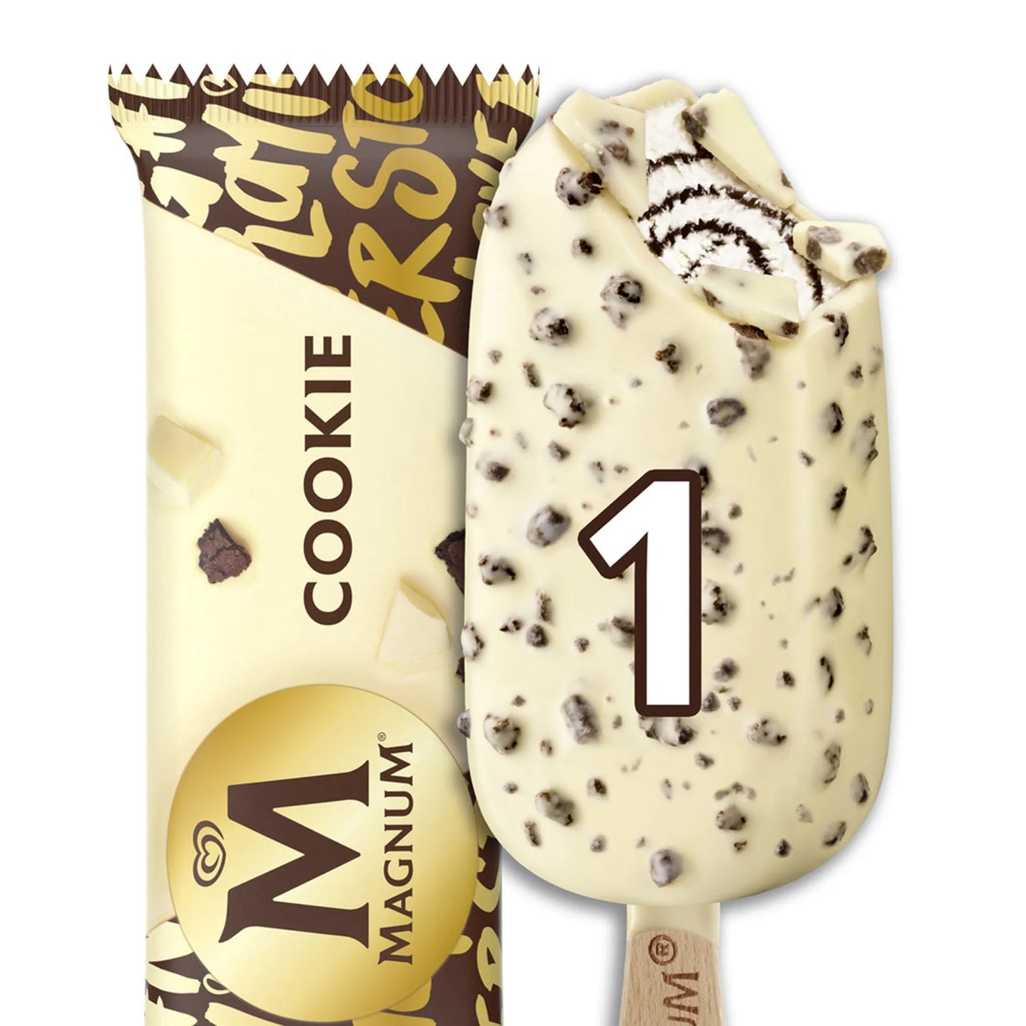 Magnum Cookie and White Chocolate Ice Cream Stick 95 ml