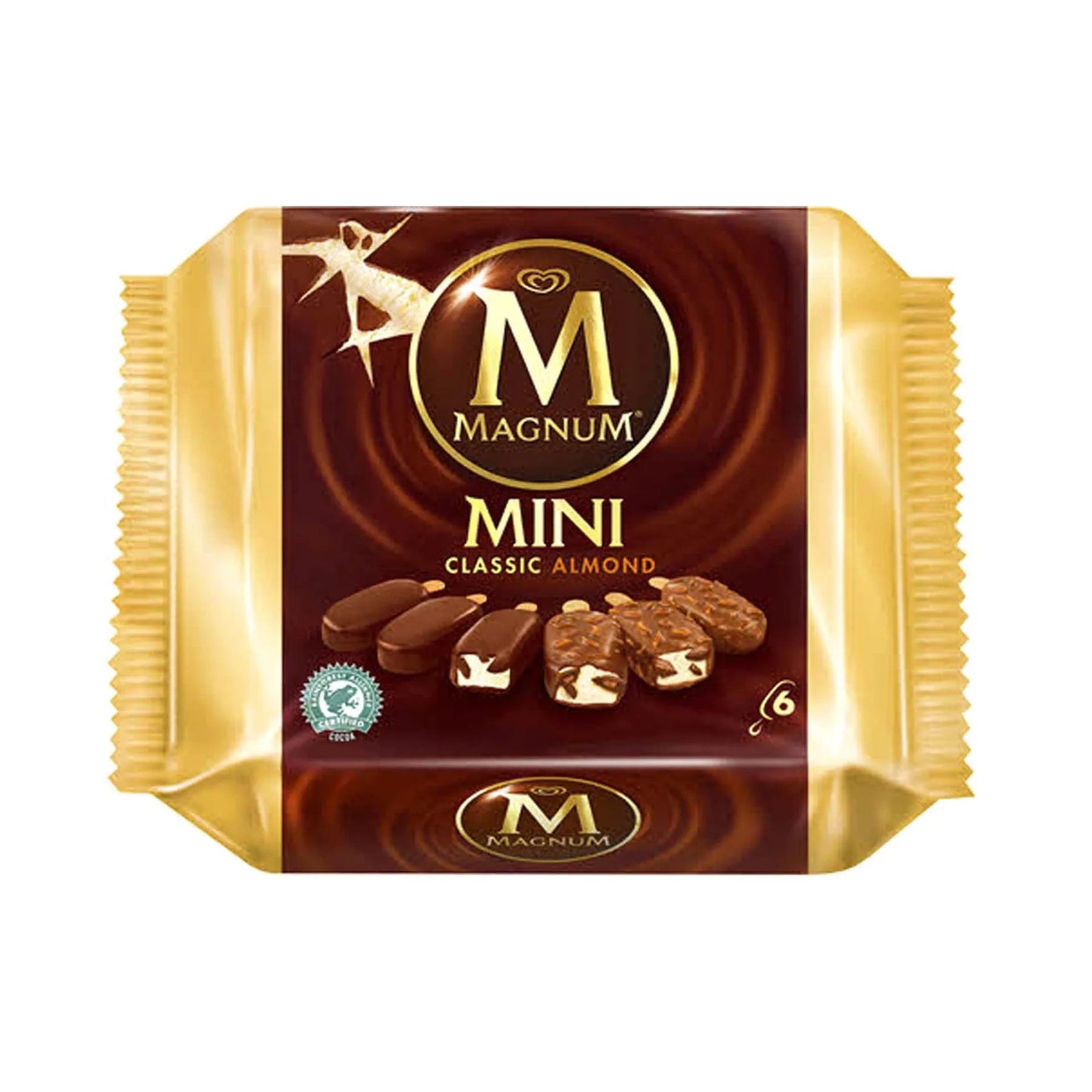 Magnum Mini Classic Almond Ice Cream Sticks 6 pieces 330 ml