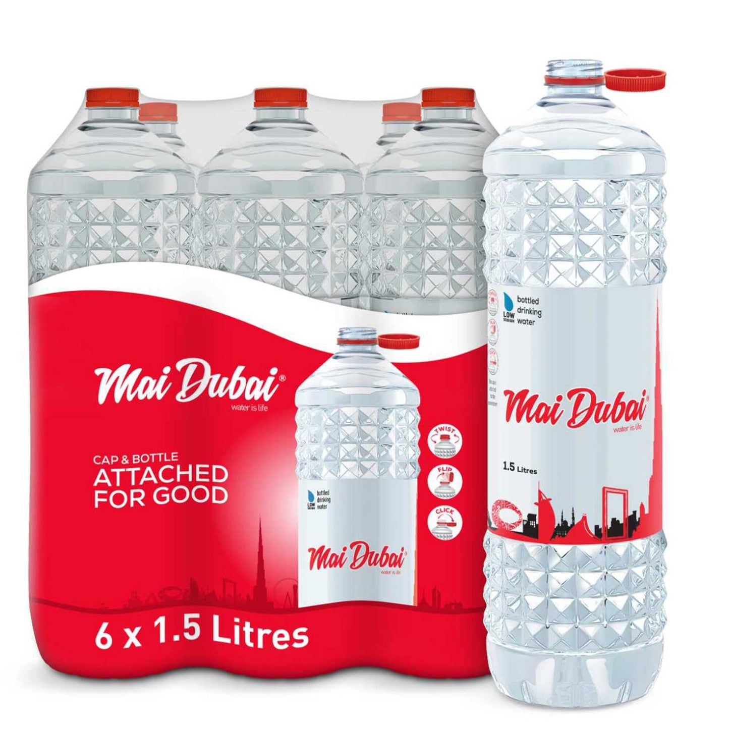 Mai Dubai Water 6x1.5Llow sodium