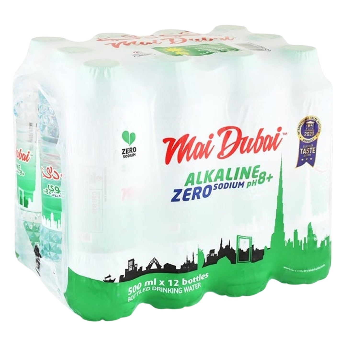 Mai Dubai Zero Plus Alkaline Water 12x500 ml - sodium free