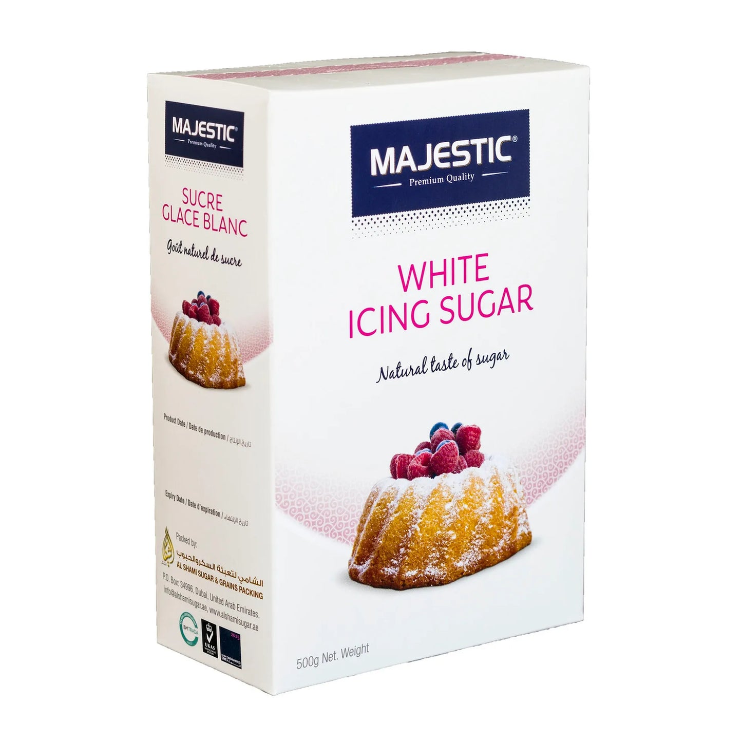 Majestic White Icing Cane Sugar 500 gr