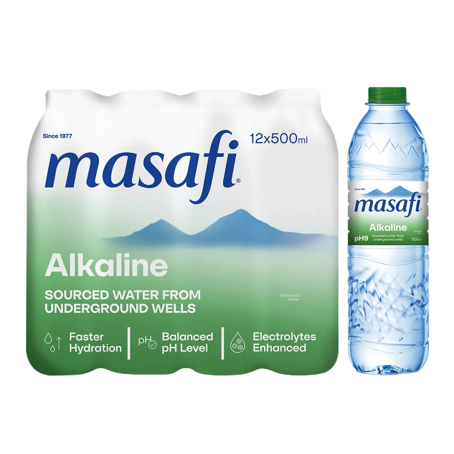 Masafi Alkaline Water 12x500 ml