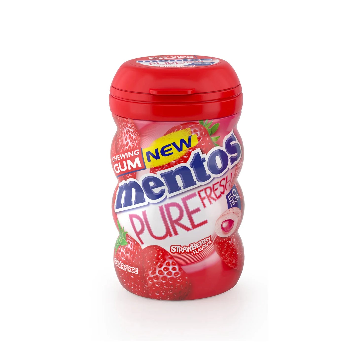Mentos Pure Fresh Chewing Gum Strawberry Flavor 24.5 gr