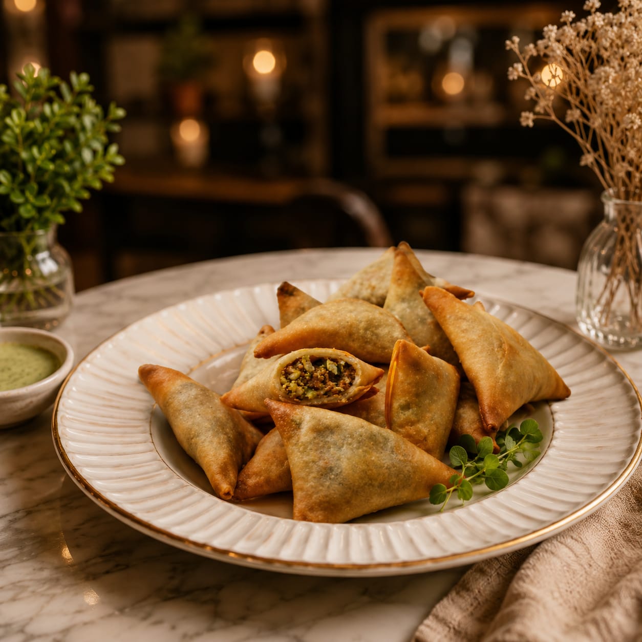 Mini Chicken Samosa 2 Pcs