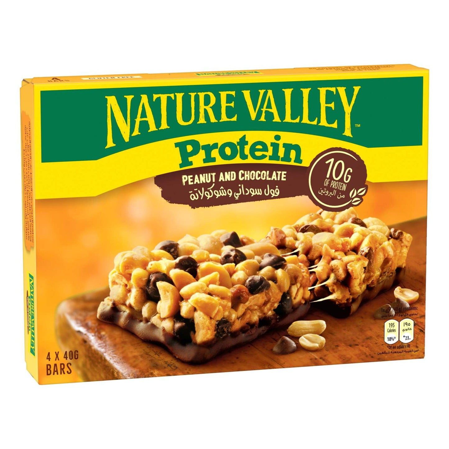 Nature Valley 10g Protein Bars Peanuts & Chocolate 4x40g