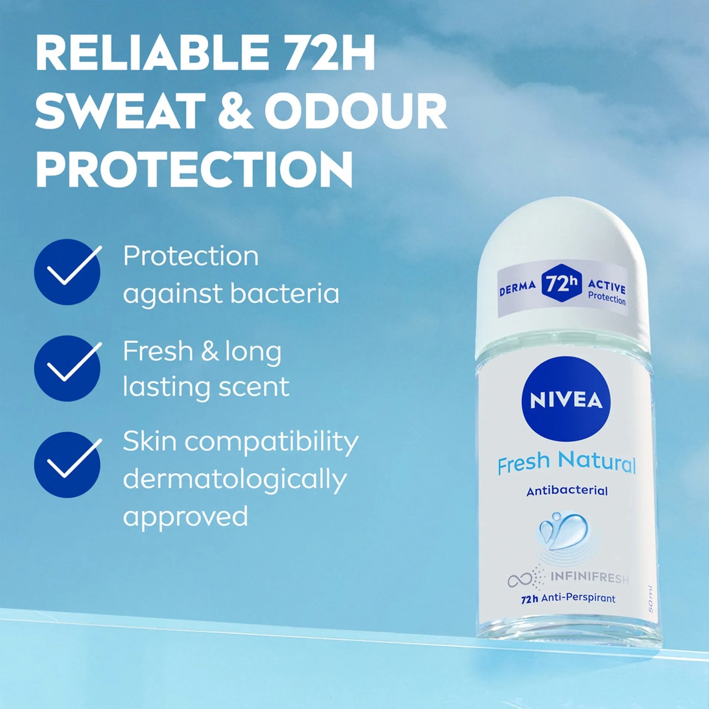Nivea Deo Fresh Natural Roll On 50ml