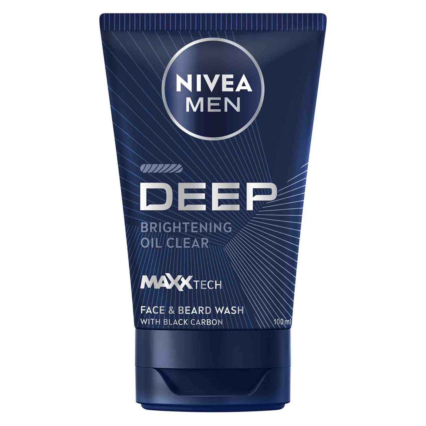Nivea Men Deep Cleansing Face And Beard Wash With Active Charcoal 100ml