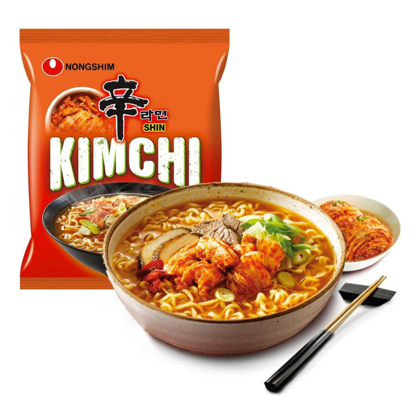 Nongshim Kimchi Spicy Instant Noodle Soup 5 x 120 gr
