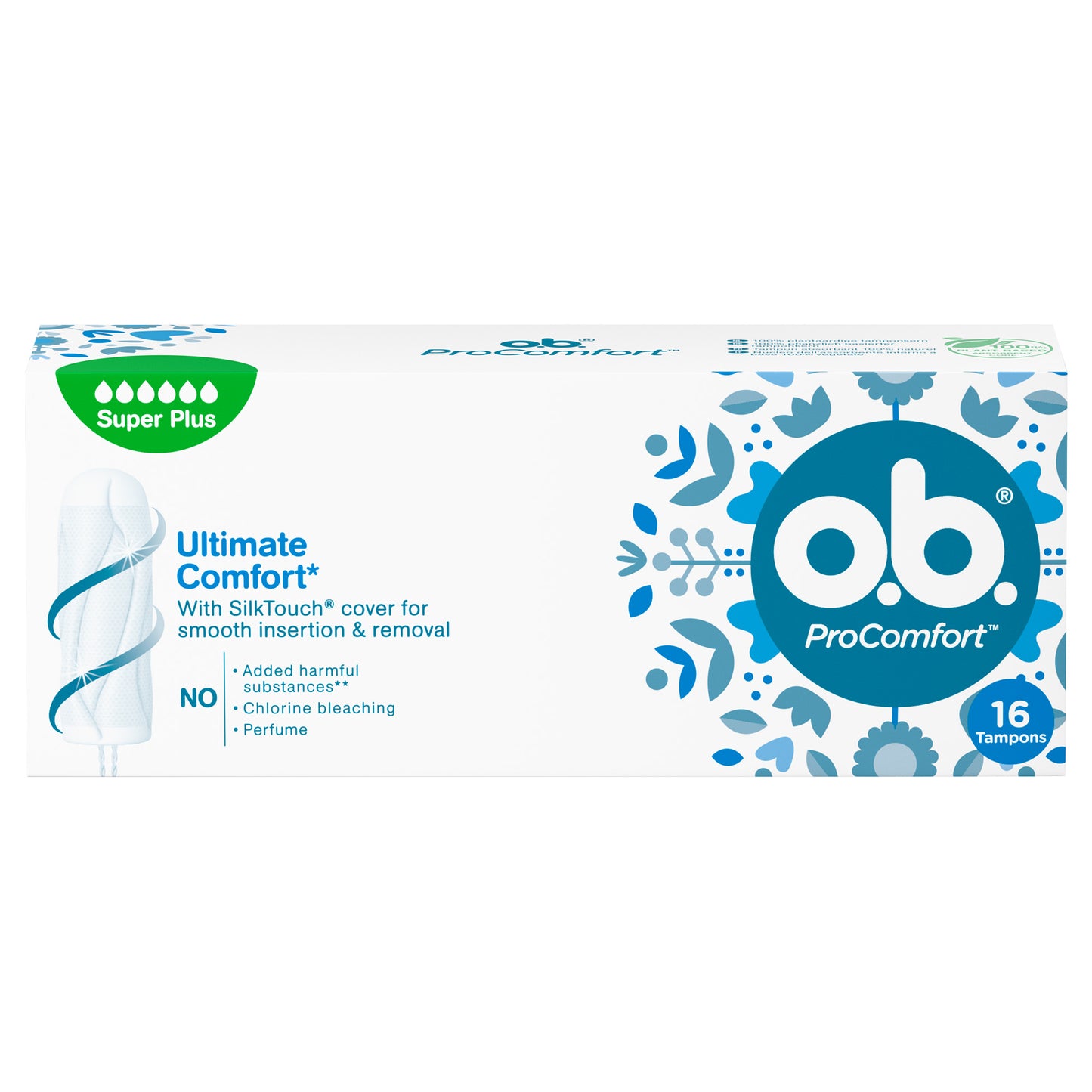 O.b ProComfort Super Plus Tampons White 16 count