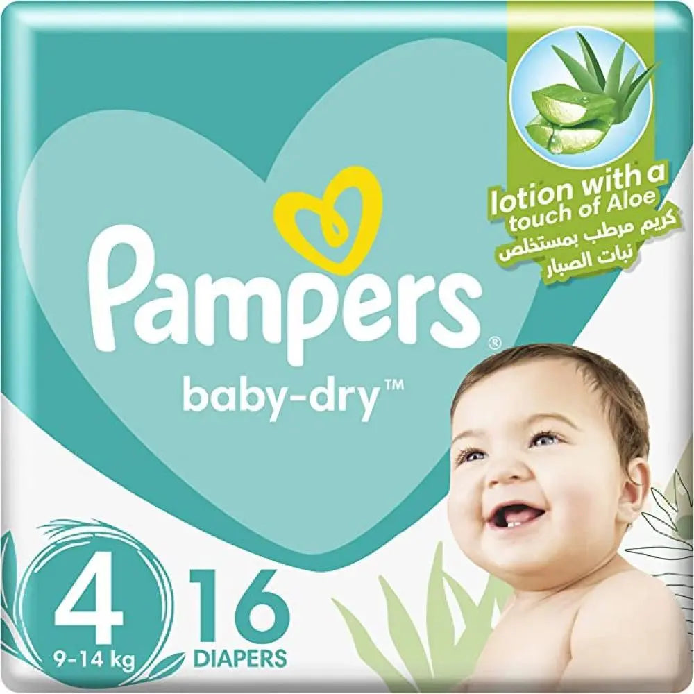 Pampers Baby-Dry Diapers Size 4 16 per pack