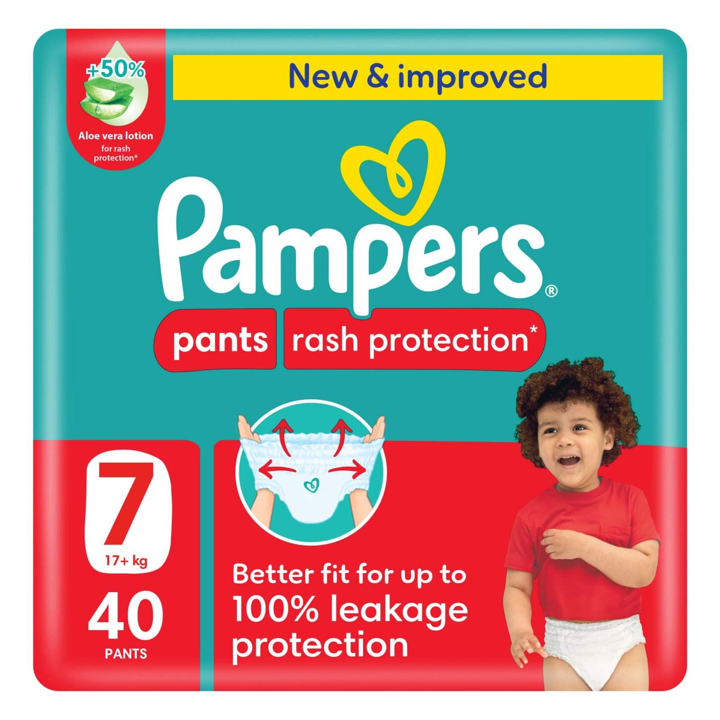 Pampers Rash Protection Baby Diaper Pants Stage 7 40 per pack
