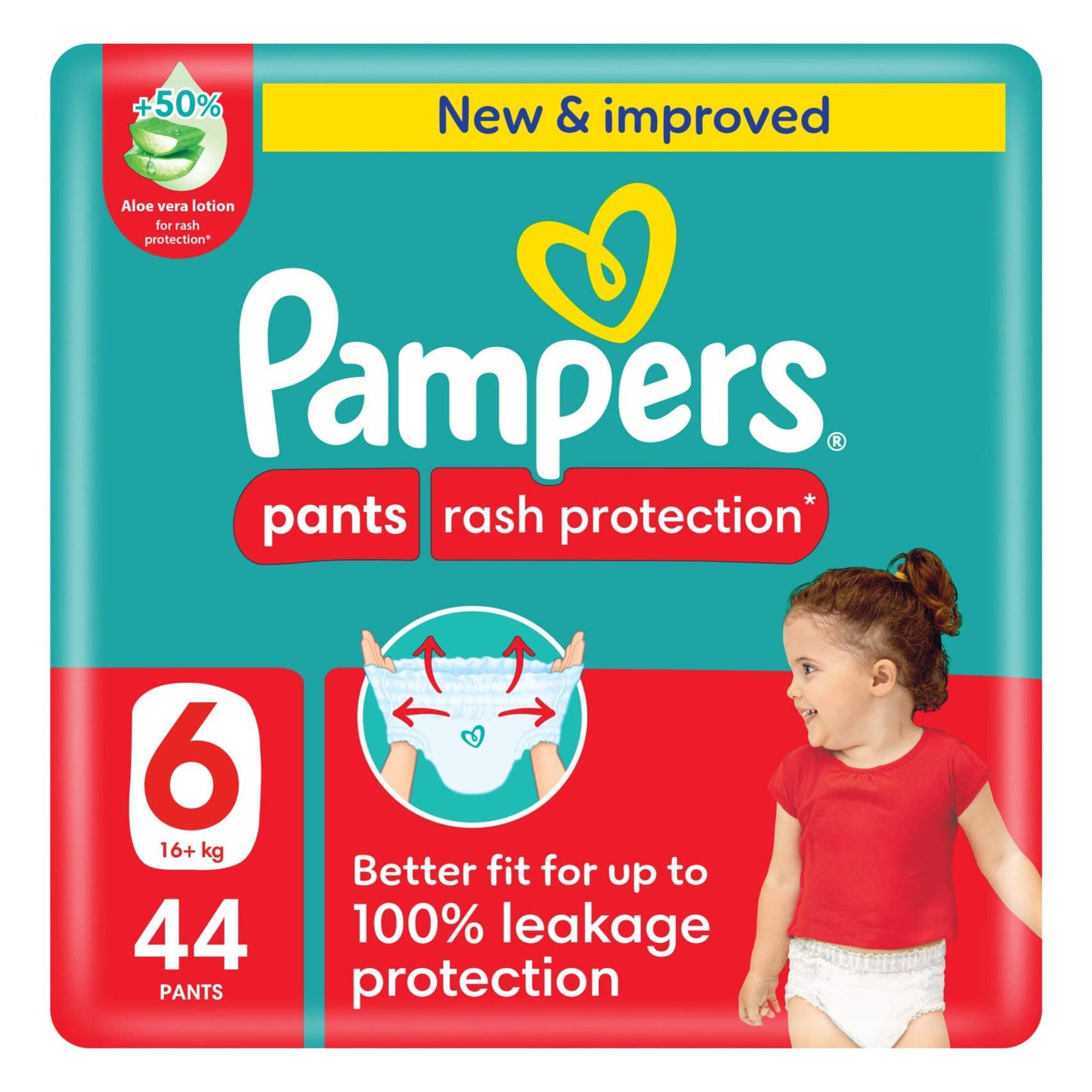 Pampers Rash Protection Diapers Stage6 44 per pack
