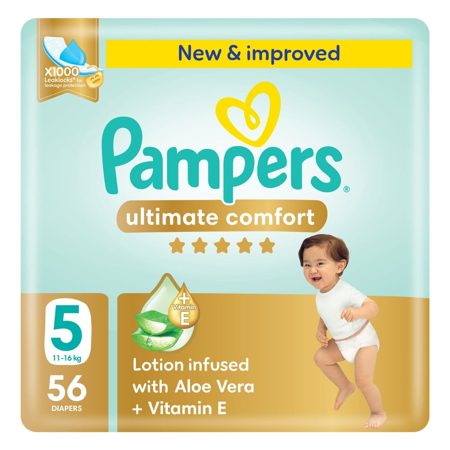 Pampers Ultimate Comfort Diapers Size 5 56 per pack
