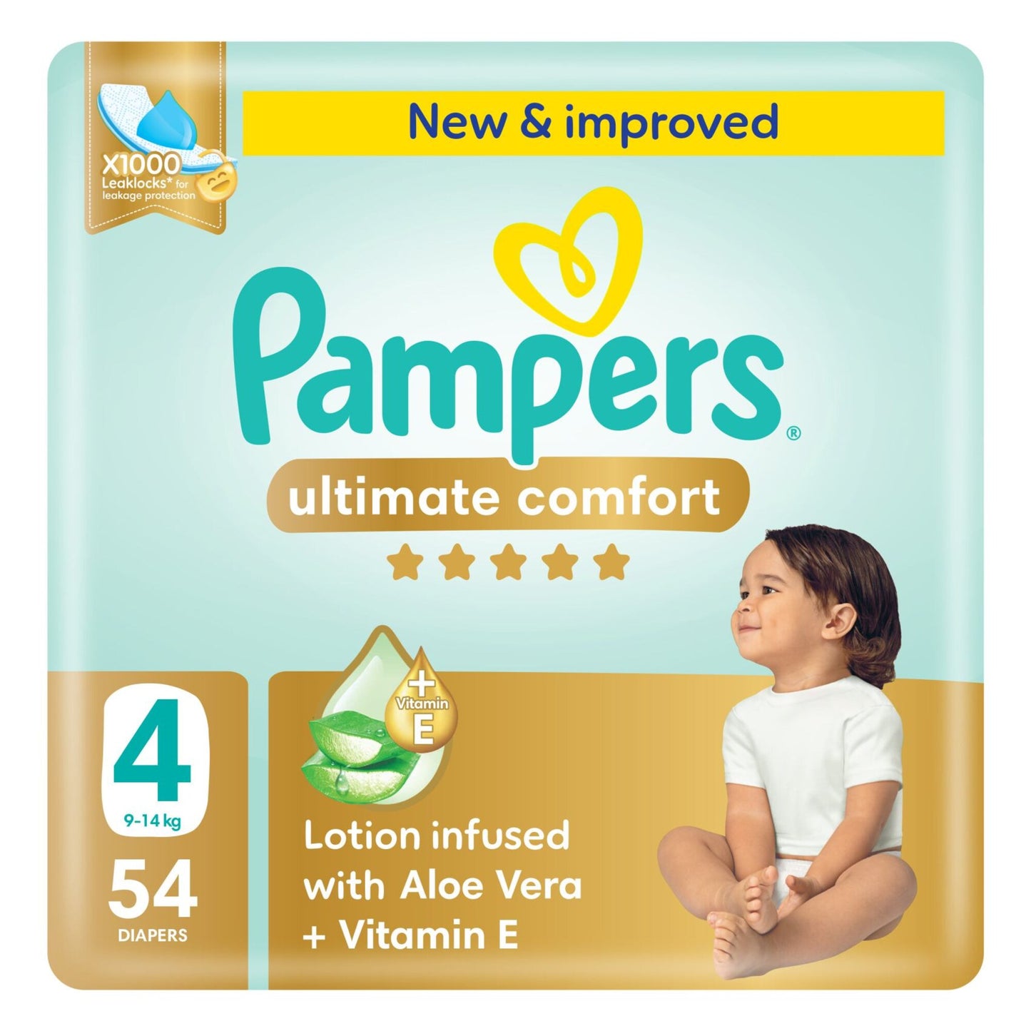 Pampers Ultimate Comfort Diapers Stage 4 54 per pack