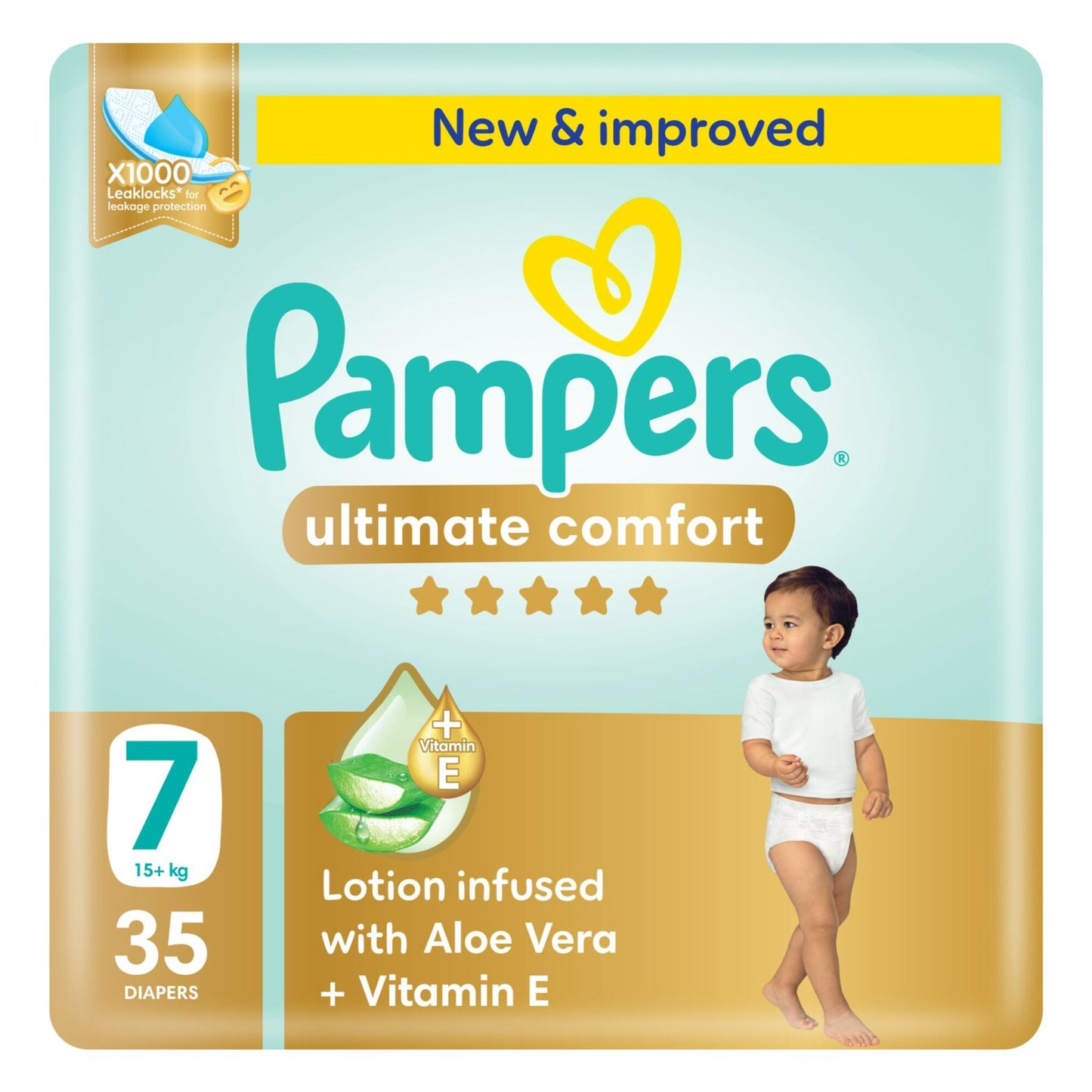 Pampers Ultimate Comfort Diapers Stage7 35 per pack