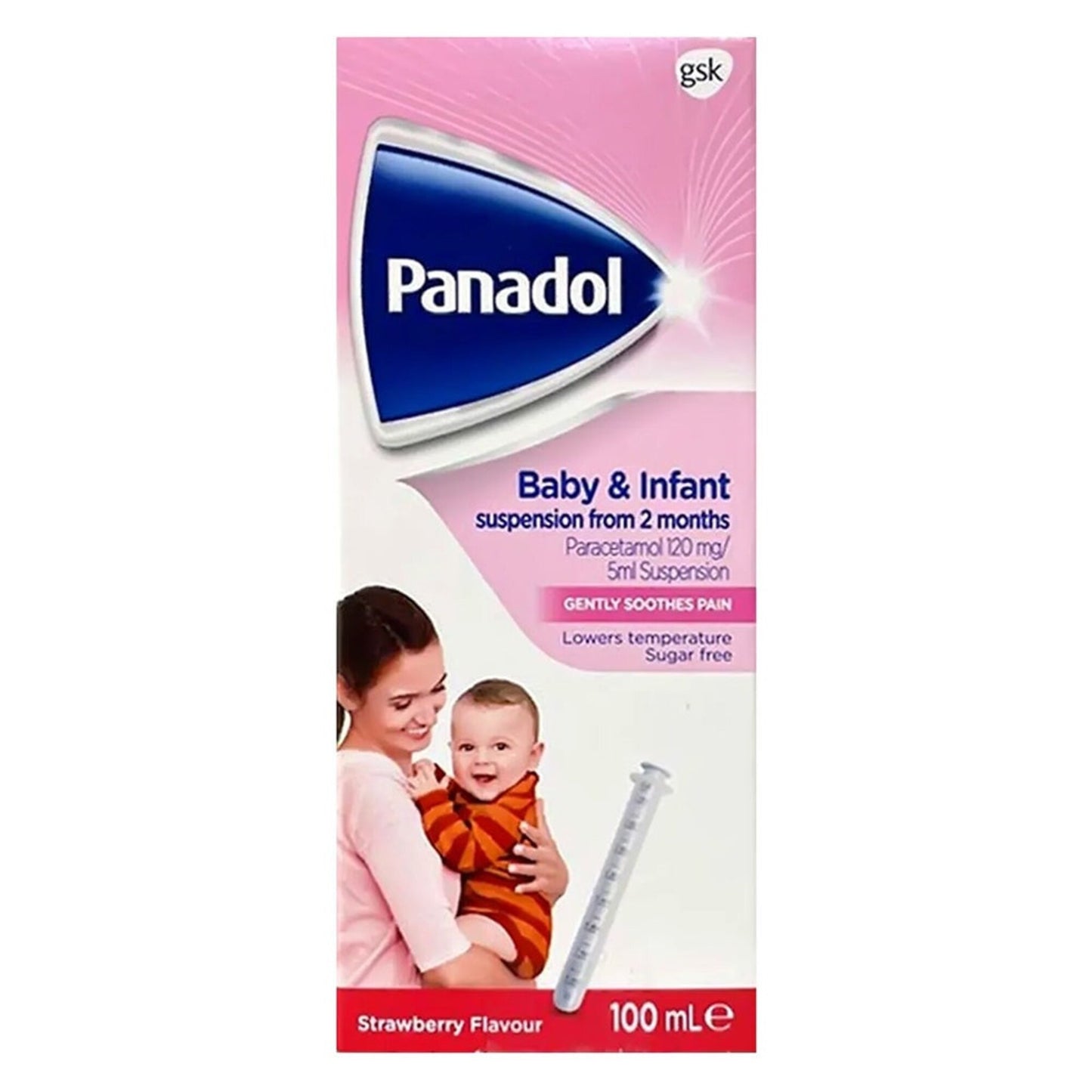 Panadol Baby & Infant Suspension Strawberry Flavor 100 ml