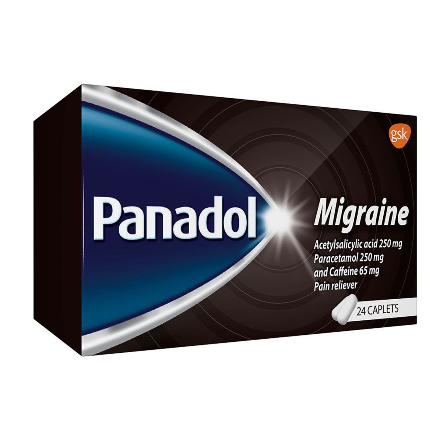 Panadol Migraine Pain Reliever Tablets 24 caplets