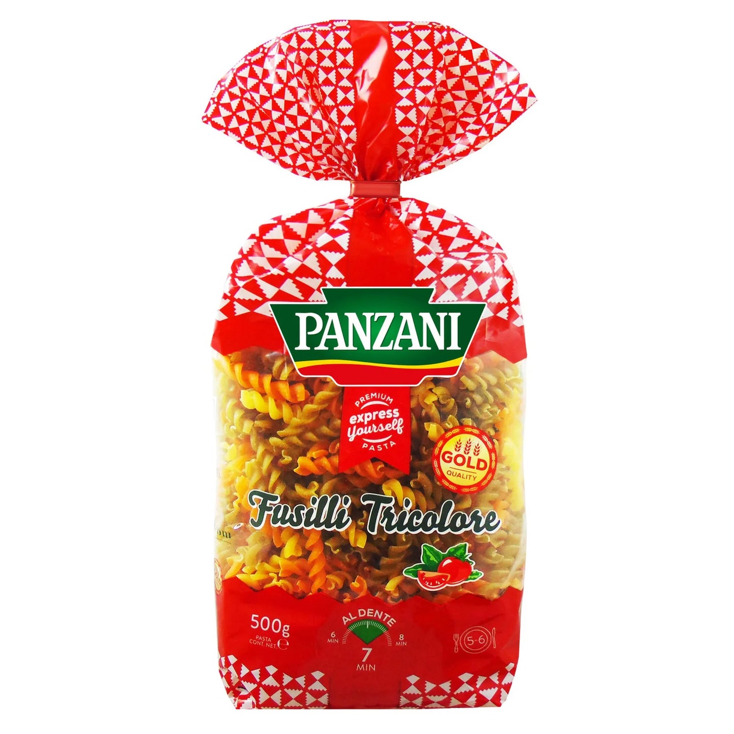 Panzani Tricolor Fusilli Pasta 500 gr