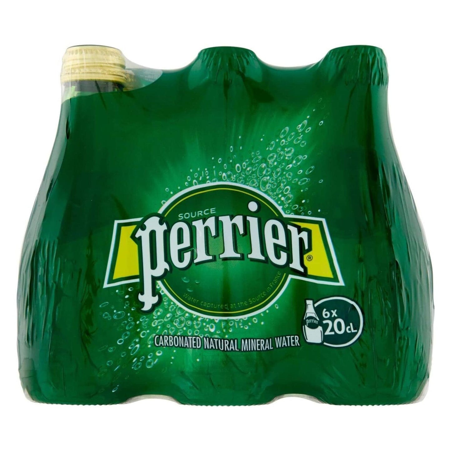 Perrier Sparkling Water Glass Bottles 6x200 ml