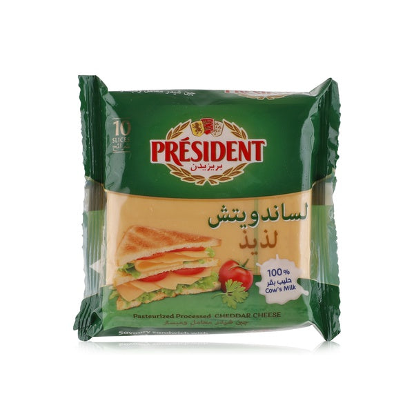 President Processed Cheddar Cheese for Sandwiches 200 gr