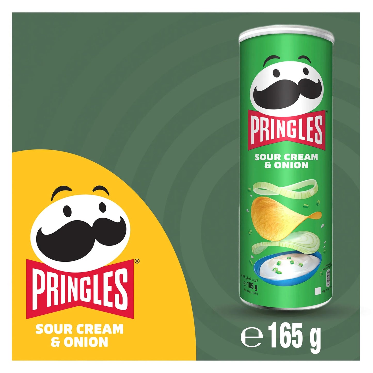 Pringles Sour Cream & Onion Potato Chips 165 gr