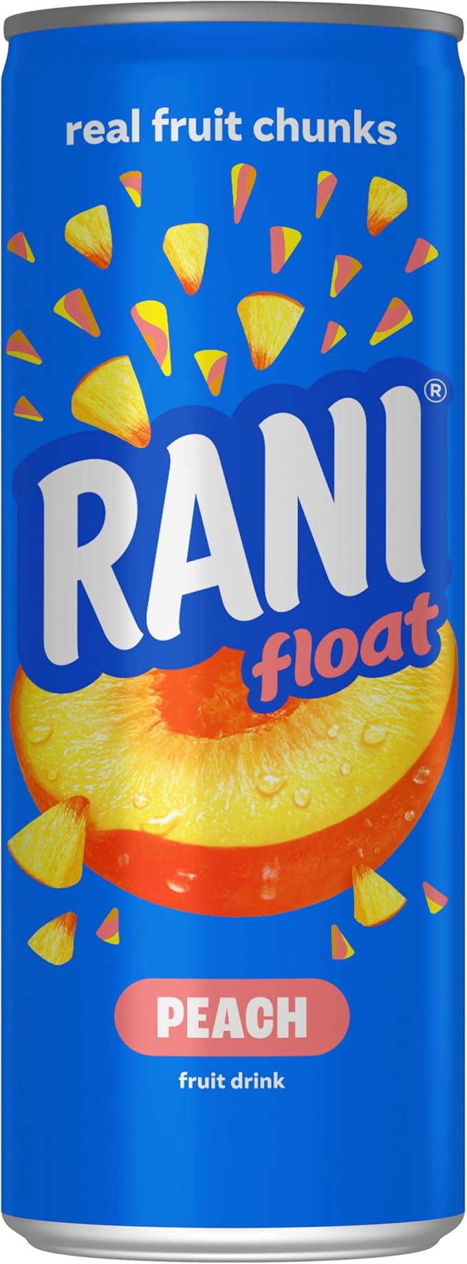 Rani Float Long Life Peach Drink with Real Fruit Chunks 240 ml