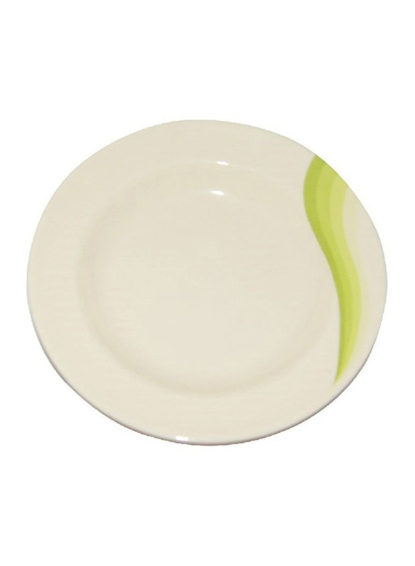 Royalford Green & Beige 10 Inch Melamine Deep Plate 1 pcs