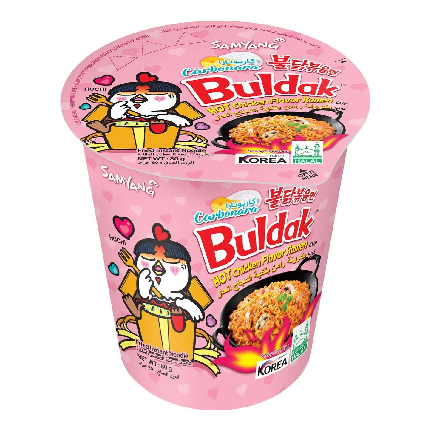 Samyang Buldak Carbonara Hot Chicken Flavor Fried Instant Cup Noodles 80 g