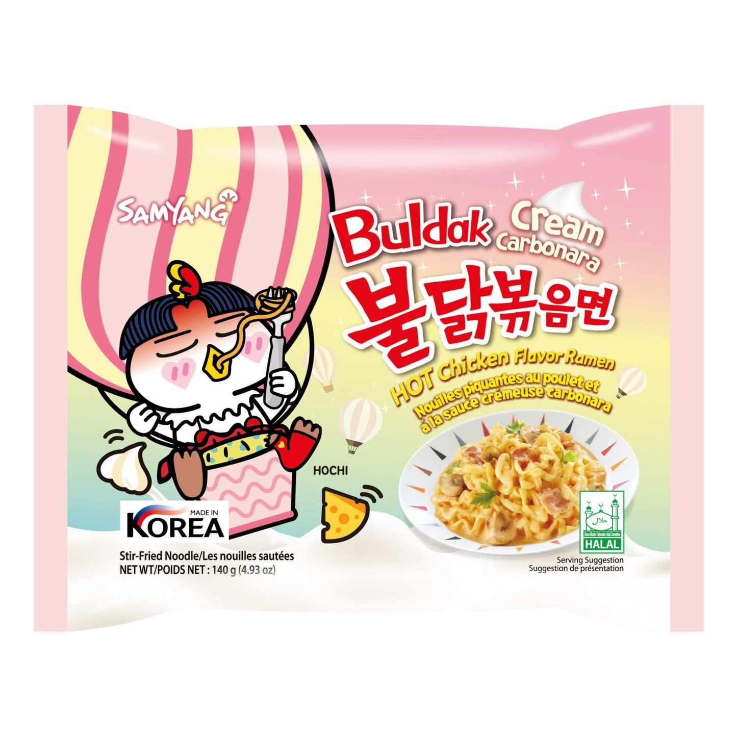 Samyang Buldak Instant Cream Carbonara Ramen 140g