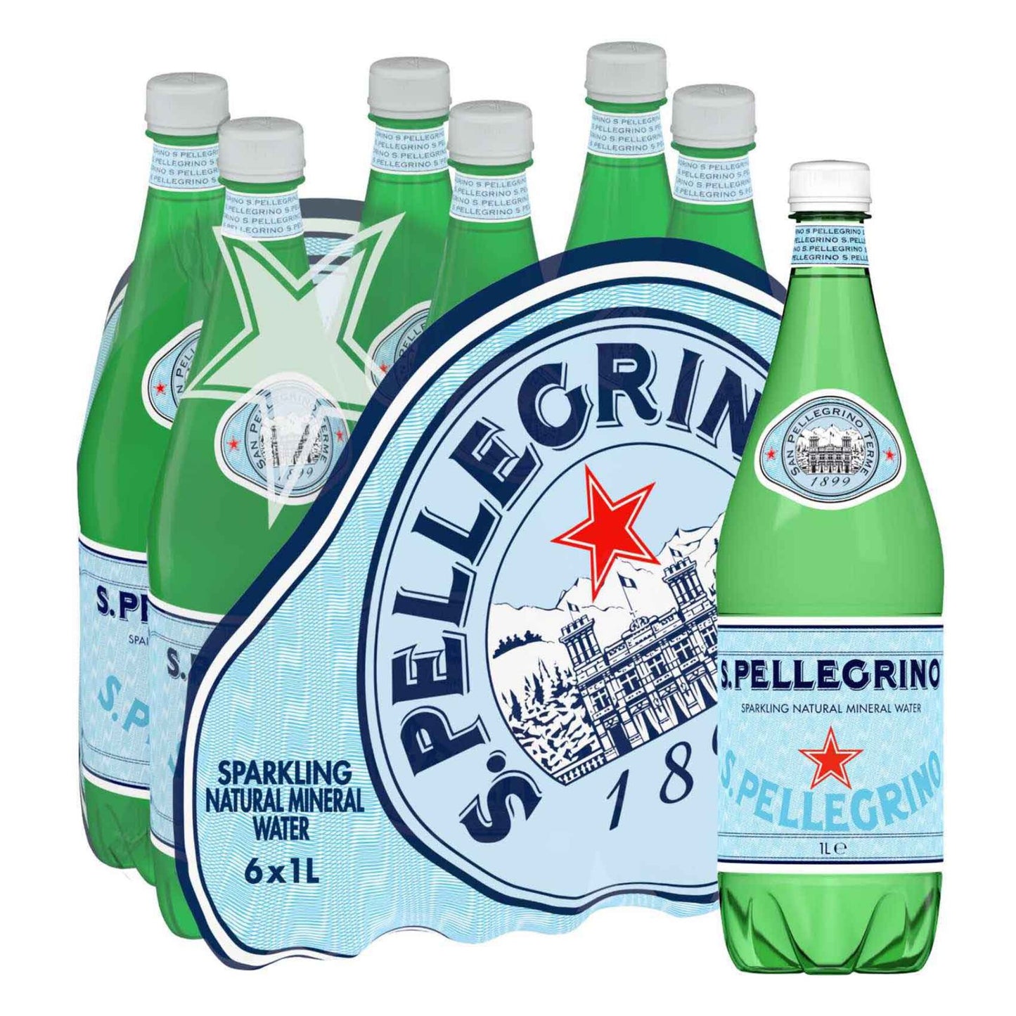 San Pellegrino Sparkling Water 6x1 L