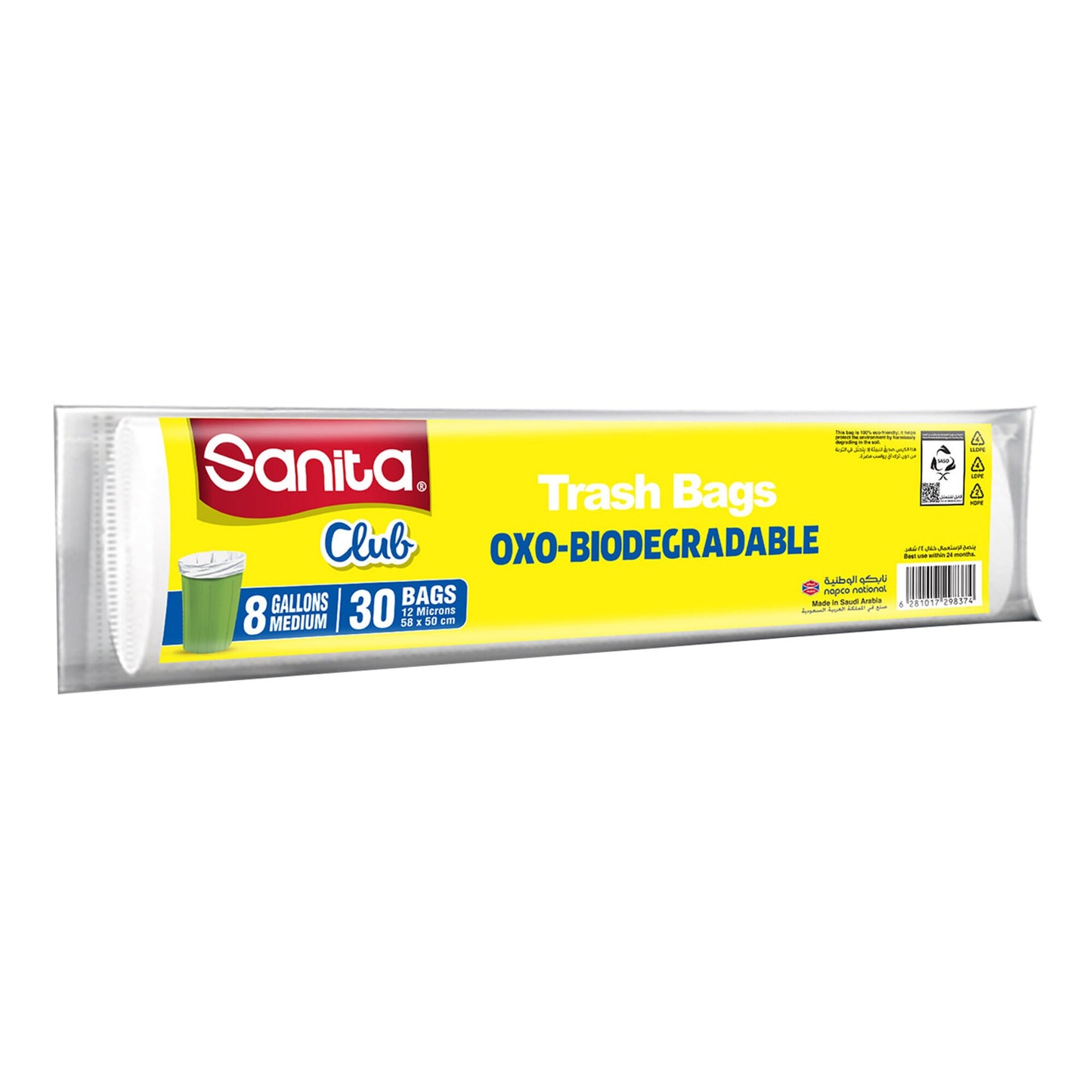 Sanita Club OxoBiodegradable Medium White 10G 30 per pack