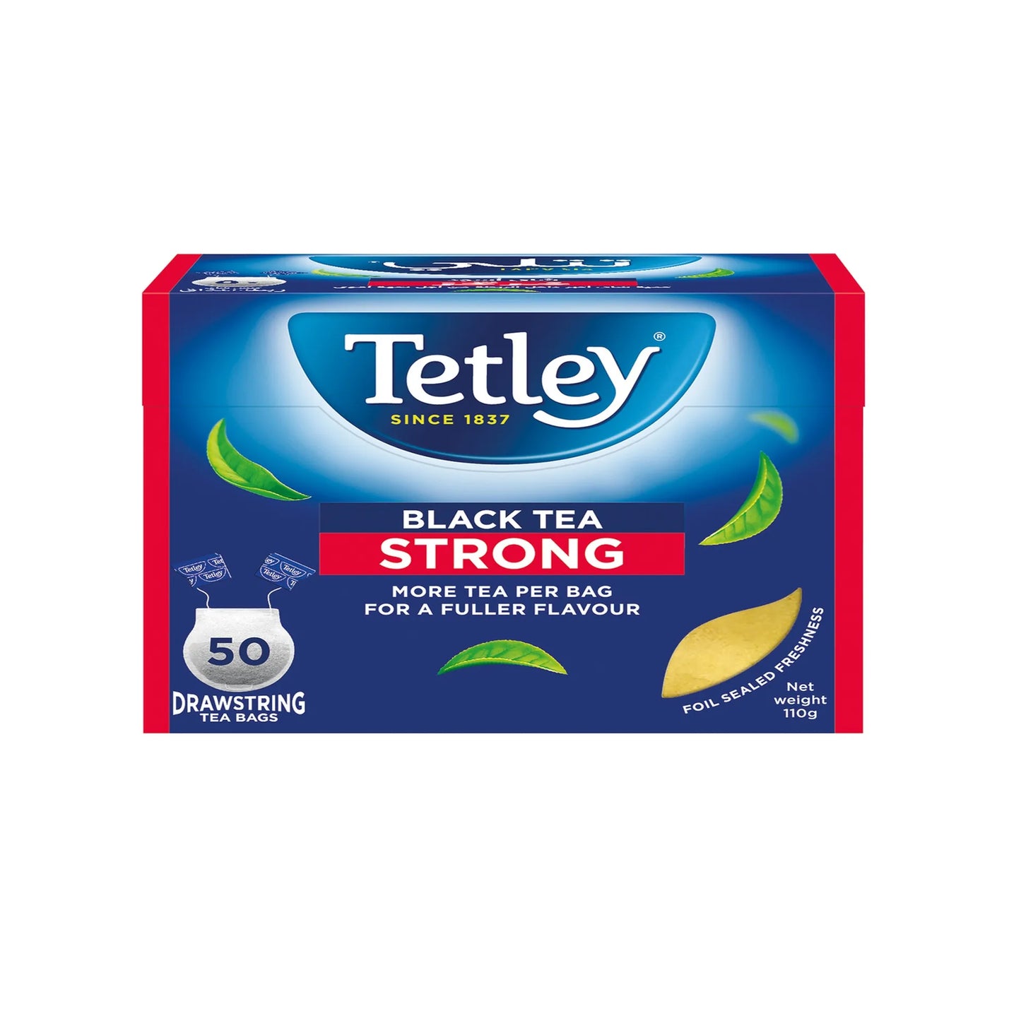 Tetley Strong Black Tea Bags 50 per pack