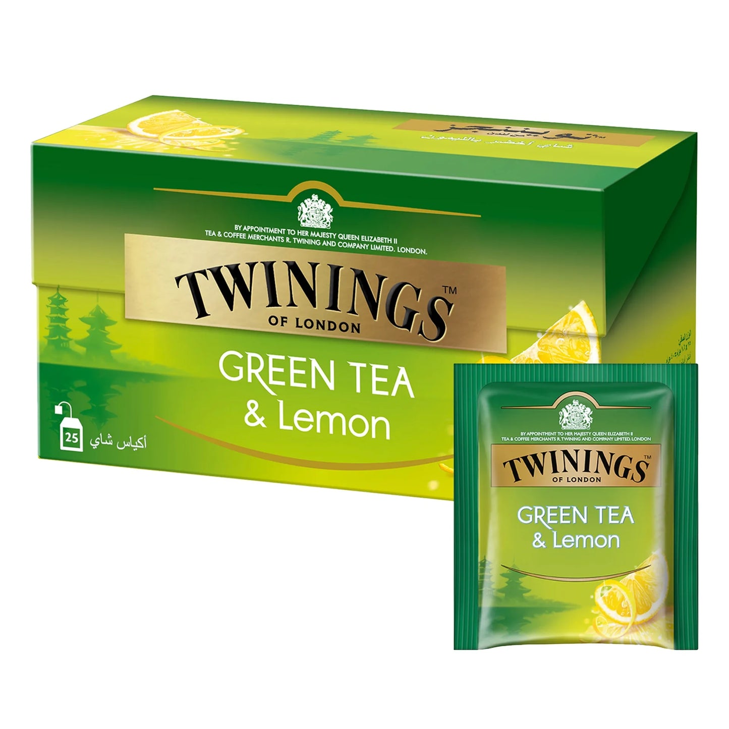 Twinings Lemon Green Tea Bags 25 per pack