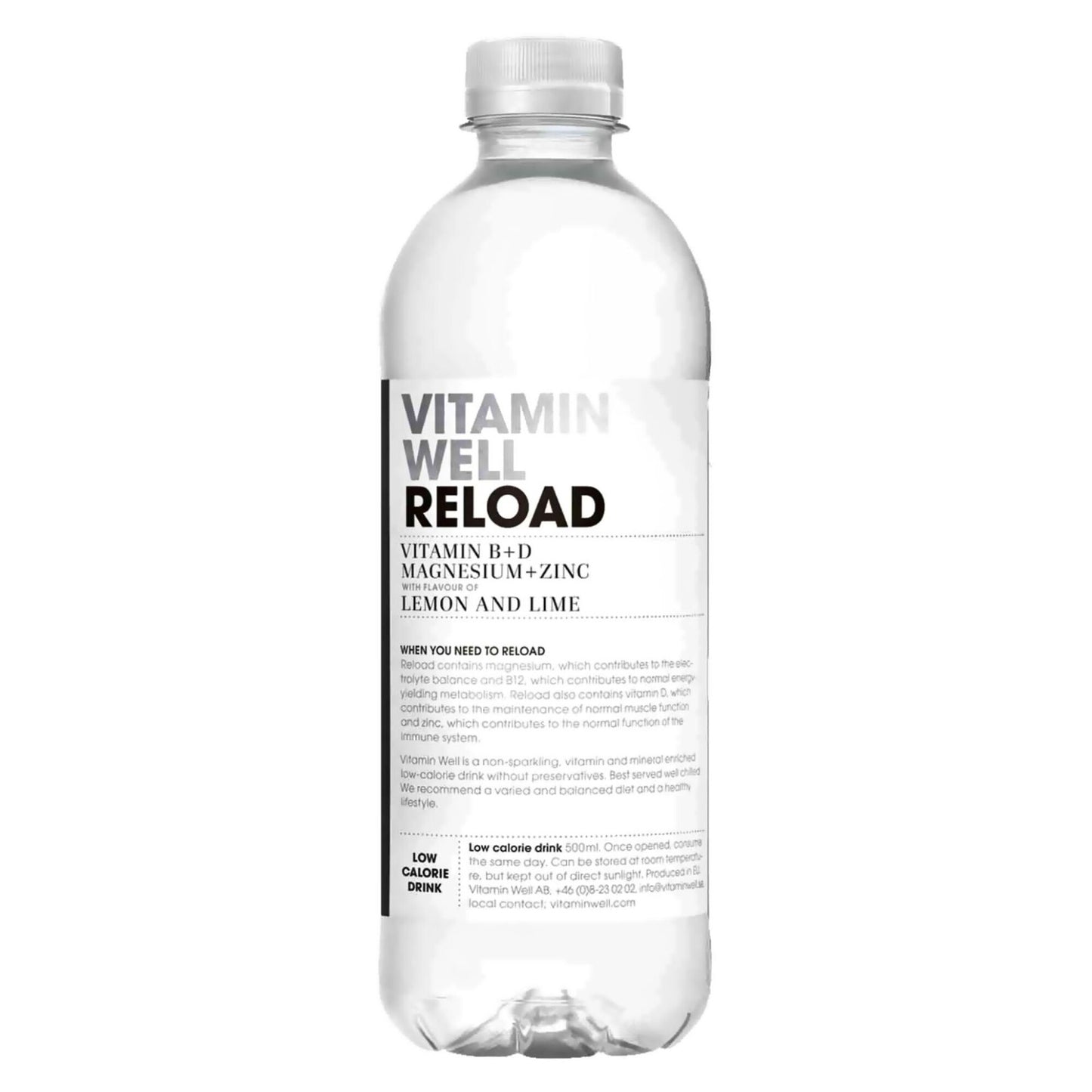 Vitamin Well Reload Low Calorie Lemon and Lime Drink 500ml