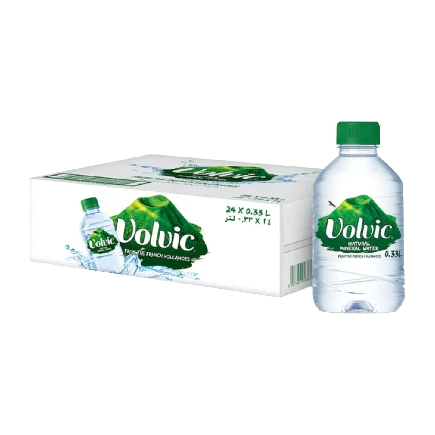 Volvic Natural Mineral Water 24x330 ml