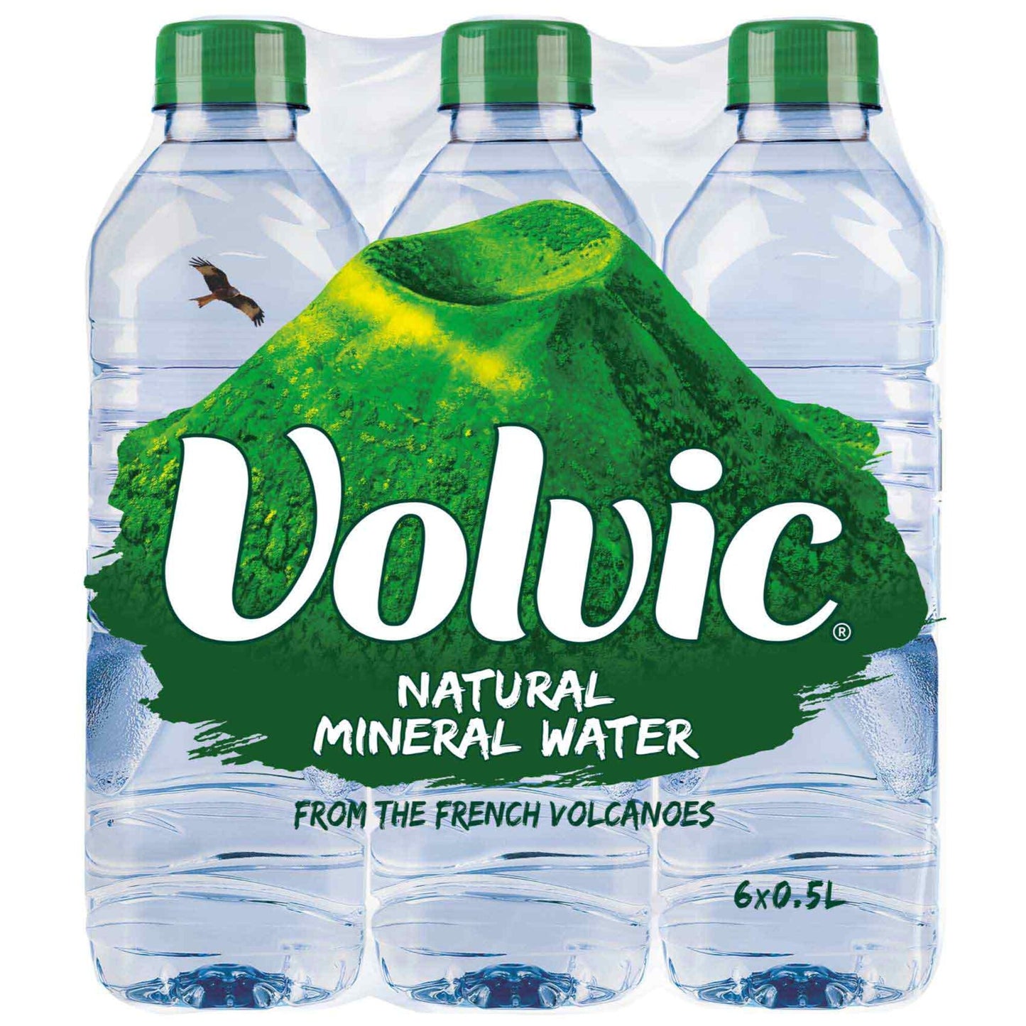 Volvic Natural Mineral Water 6x500 ml