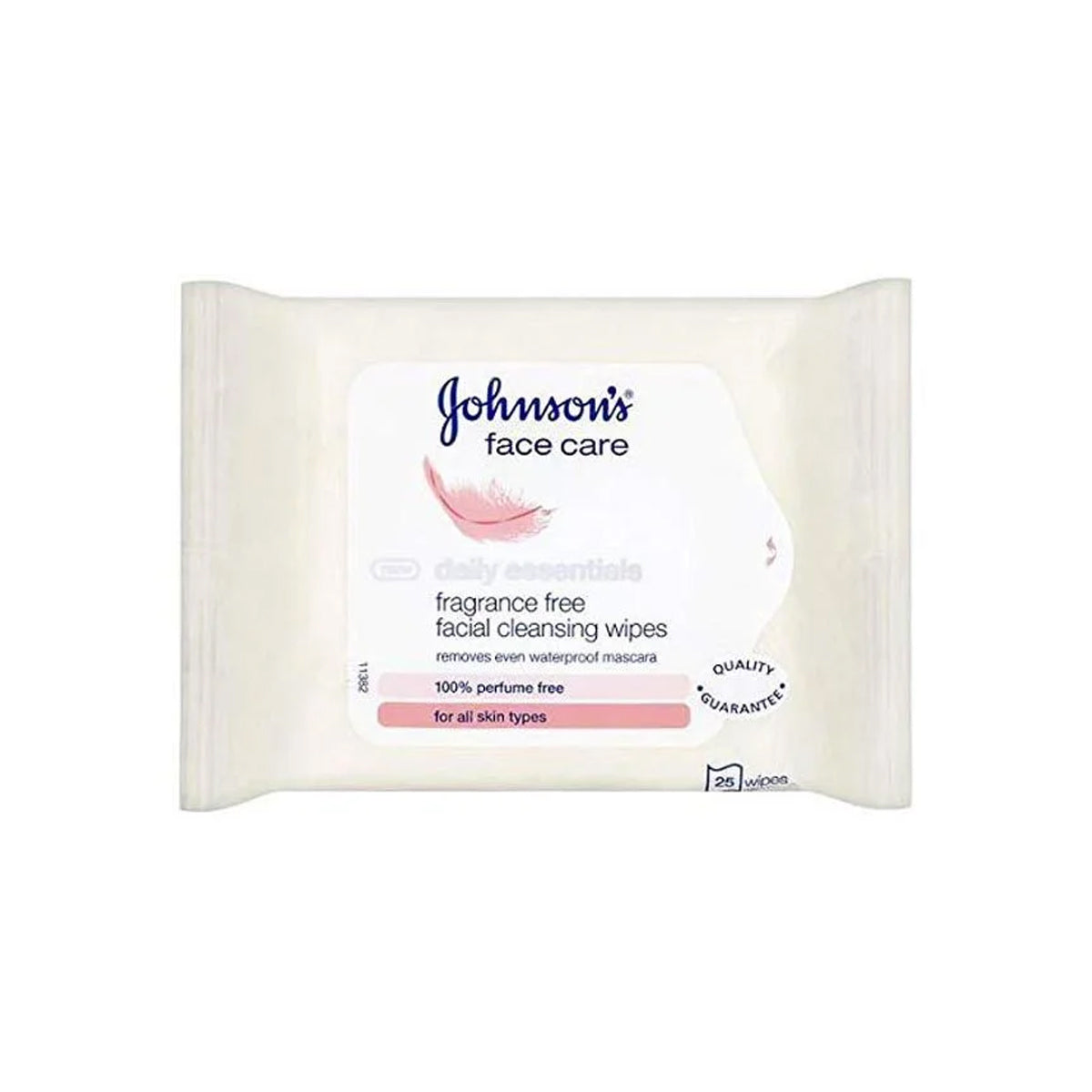 Johnsons Daily Essentials Wipes Fragrance Free Cleansing 25's