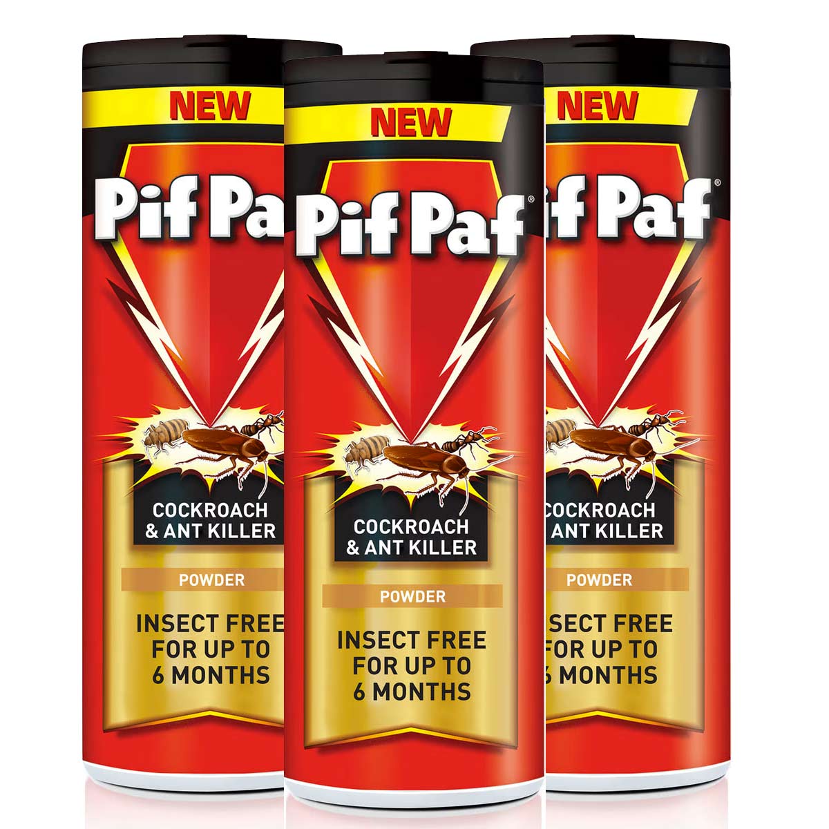 Pif Paf Crawling Insect Killer Powder 3 x 100g @ 2% Off