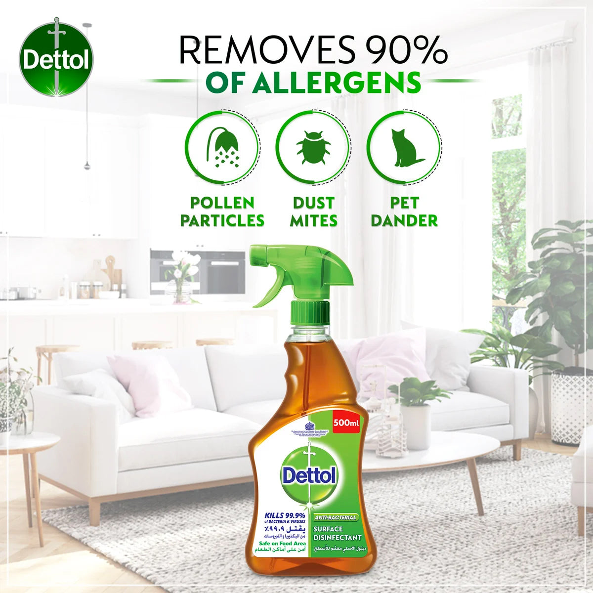 Dettol ASL Brown Liquid Original Trigger 500 ml