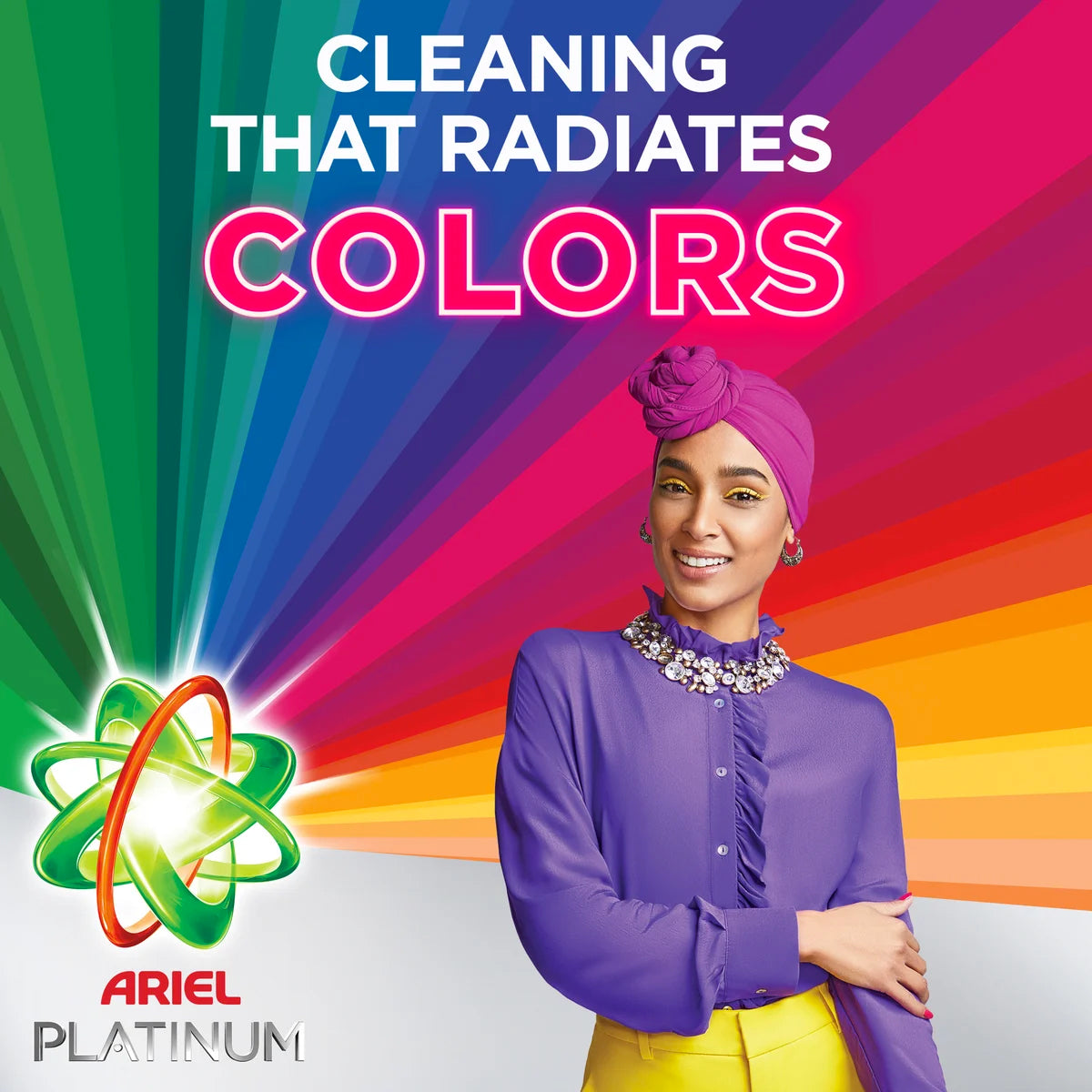 Ariel Platinum Color Protect Detergent Powder 2.25 Kg