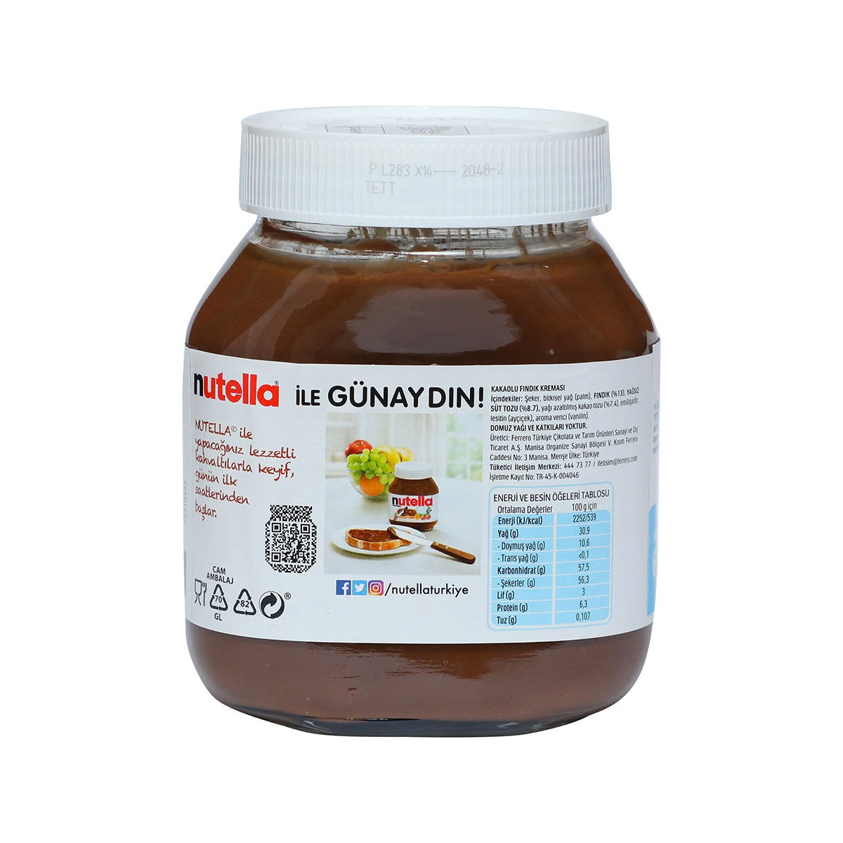 Nutella Hazelnut Chocolate Spread 630gm