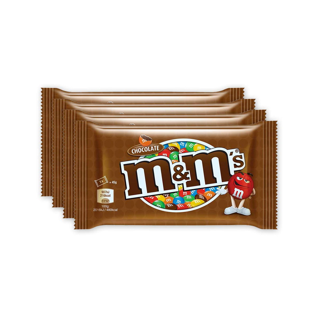 M&M's Chocolate 45gm x 4