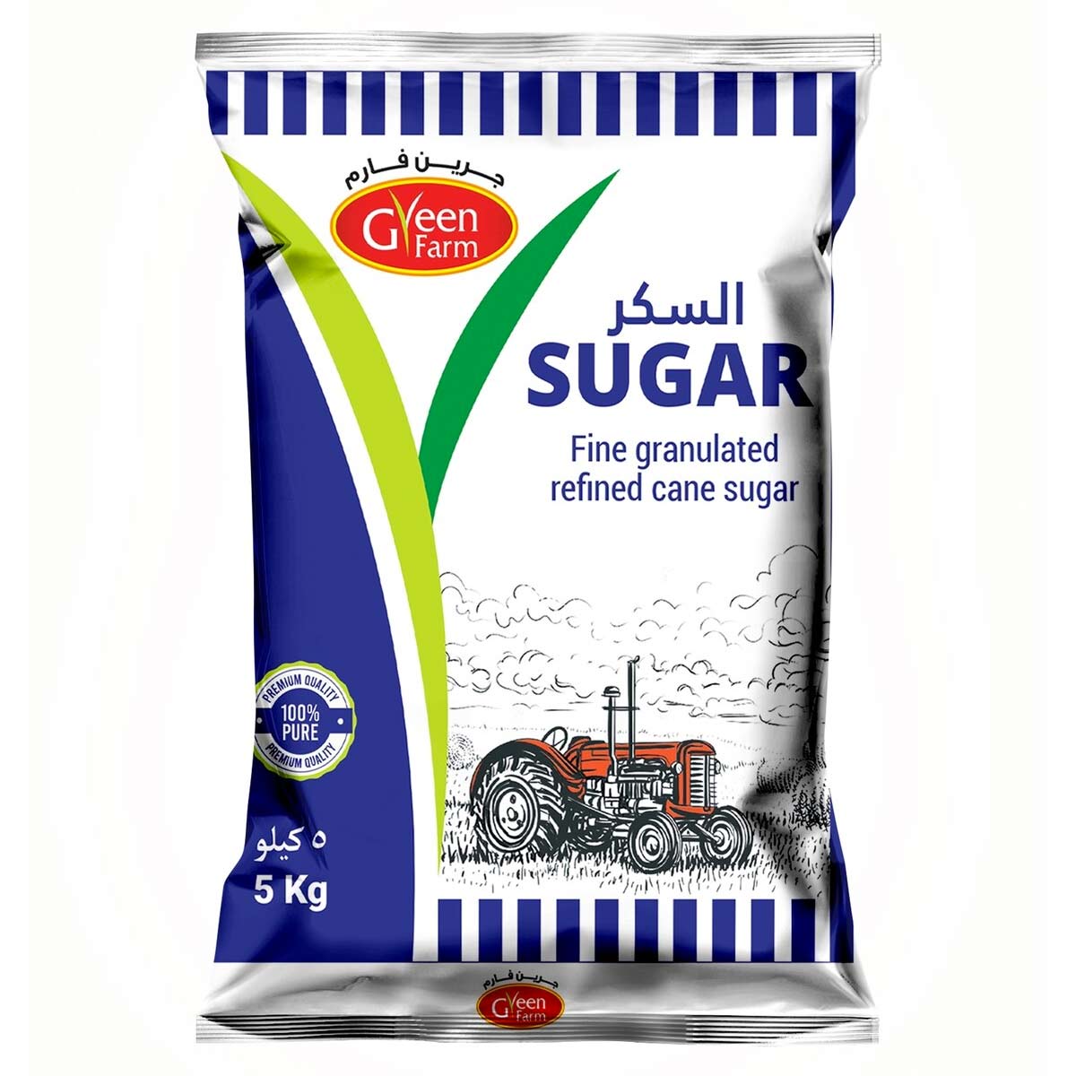 GreenFarm Fine Granulated Refined Cane Sugar 5kg